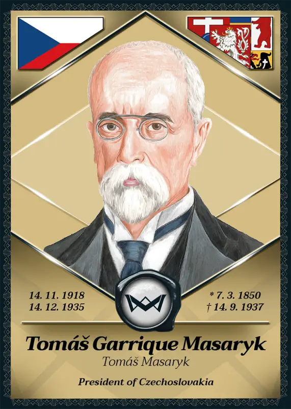 Tomas Masaryk · Gold Rainbow 1/1 · 1GR-09