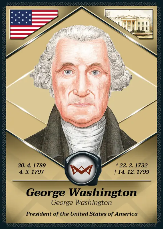 George Washington · Gold Glitter /40 · 1VG-18