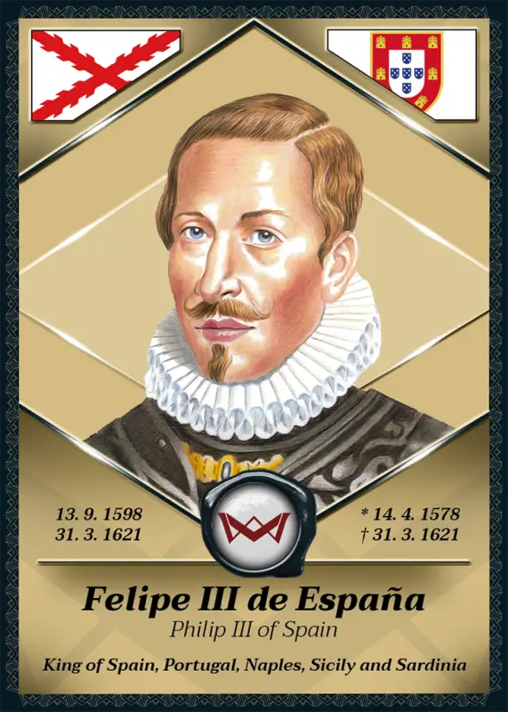 Philip III of Spain · Gold Glitter /40 · 1VG-43