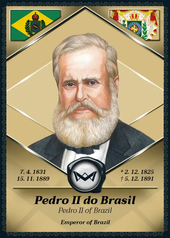 Pedro II of Brazil · Gold Glitter /40 · 1VG-03