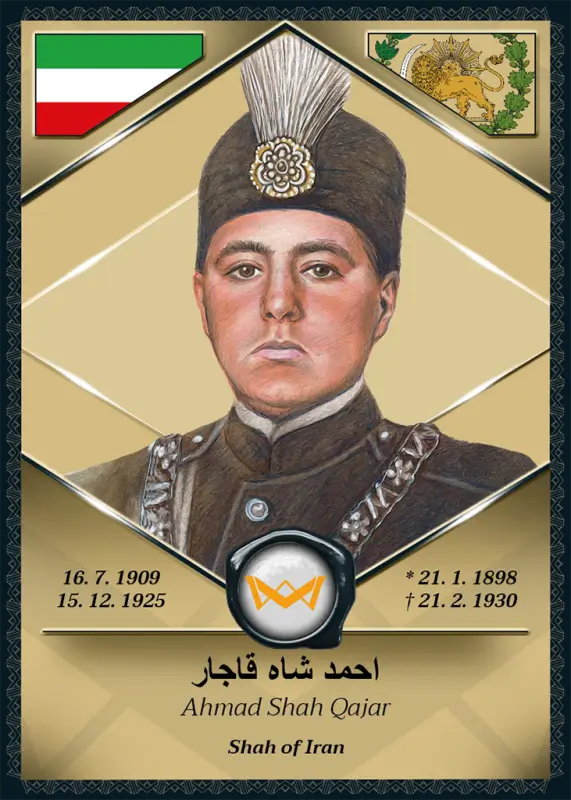 Ahmad Shah Qajar · Base · World’s Monarchs 1. série