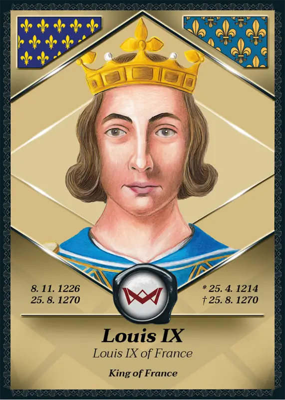 Louis IX of France · Base · World’s Monarchs 1. série