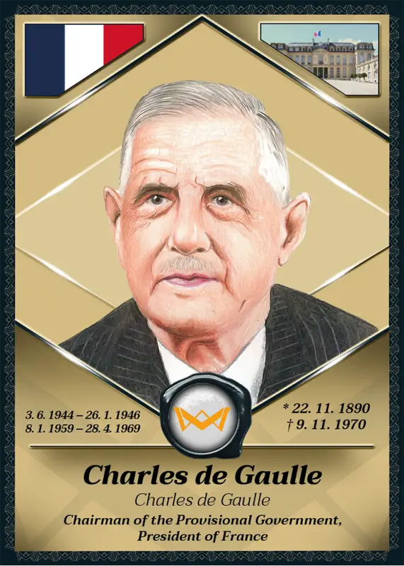 Charles de Gaulle · Gold Rainbow 1/1 · 1GR-03