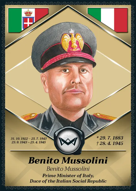Benito Mussolini · Gold Rainbow 1/1 · 1GR-02