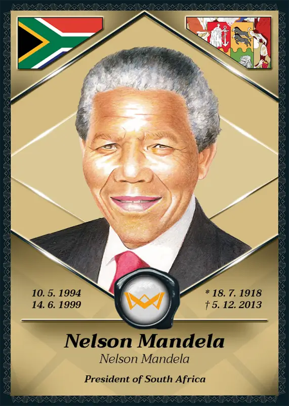 Nelson Mandela · Gold Rainbow 1/1 · 1GR-07