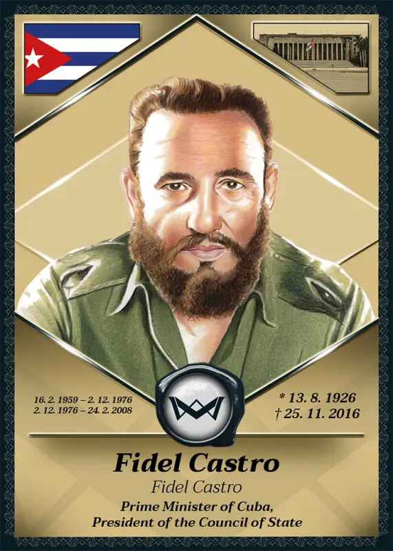 Fidel Castro · Gold Glitter /40 · 1VG-38