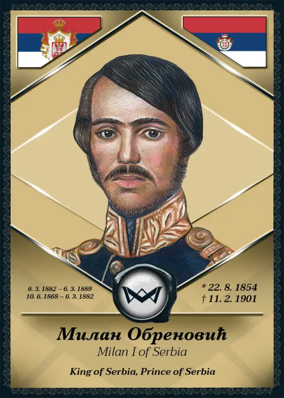 Milan I of Serbia · Base · 1BA-392