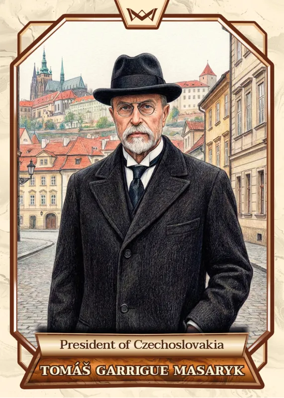 T. G. Masaryk · Authentic Relic Medium 1/1 · World’s Monarchs 2. série