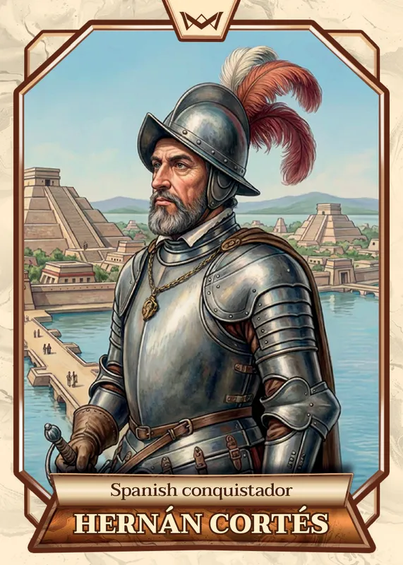 Hernán Cortés · Rainbow Gold /35 · 2RG-177