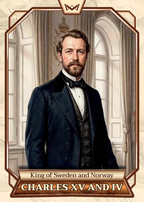 Charles XV and IV · Rainbow Gold /35 · 2RG-184