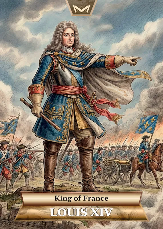 Louis XIV · FullArt /125 · World’s Monarchs 2. série