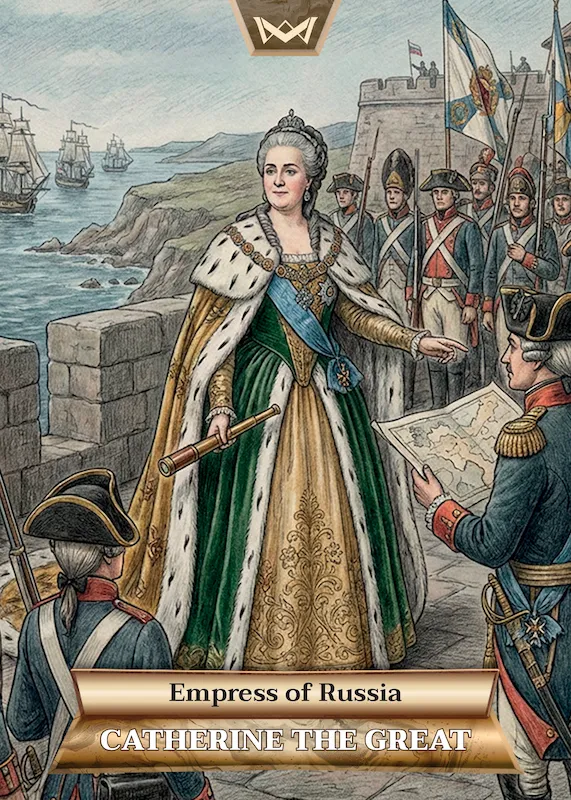 Catherine the Great · FullArt Rainbow 1/1 · World’s Monarchs 2. série