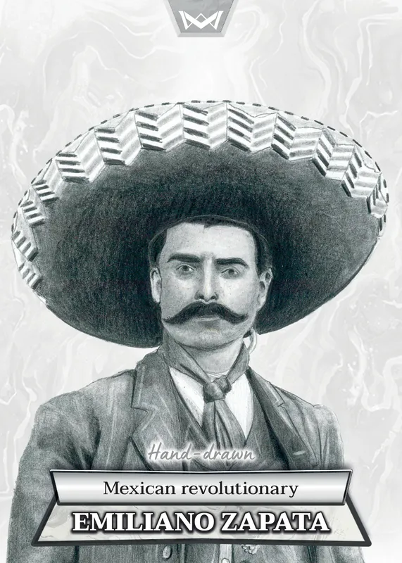 Emiliano Zapata · Hand-drawn /40 · 2HD-05