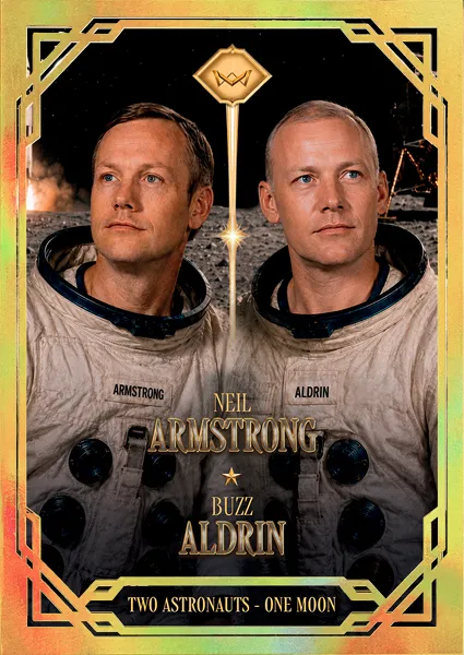 Neil Armstrong & Buzz Aldrin · Magnificent Duo /25 · 3DU-34