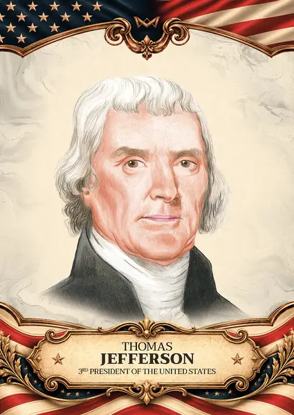 Thomas Jefferson · Hand-drawn /20 · 3HD-03