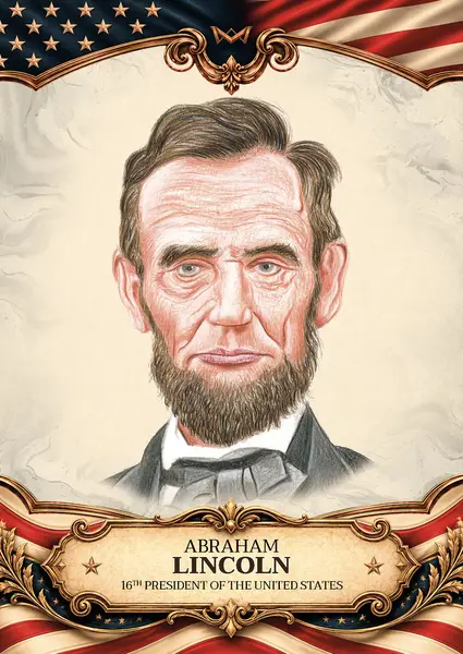 Abraham Lincoln · Hand-drawn /20 · 3HD-16