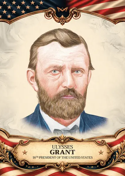 Ulysses Grant · Hand-drawn /20 · 3HD-18