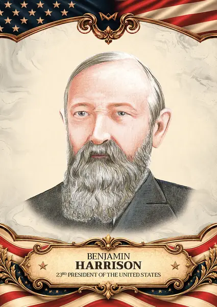 Benjamin Harrison · Hand-drawn /20 · 3HD-23