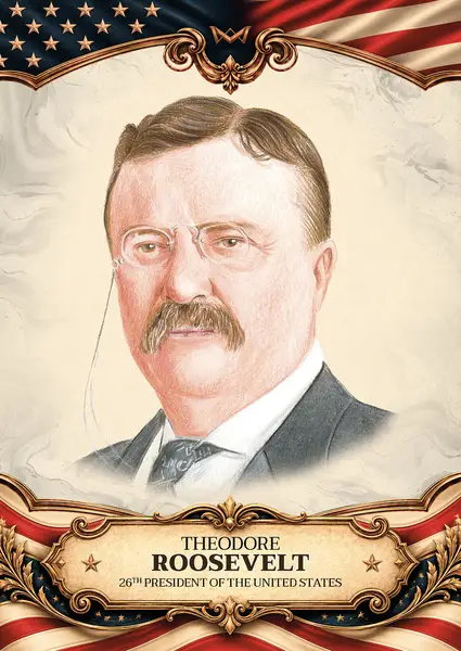 Theodore Roosevelt · Hand-drawn /20 · 3HD-25