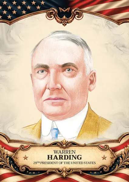 Warren Harding · Hand-drawn /20 · 3HD-28