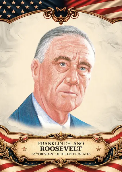 Franklin Delano Roosevelt · Hand-drawn /20 · 3HD-31