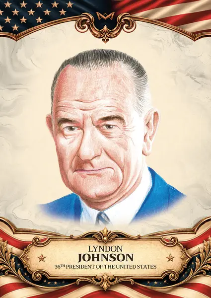 Lyndon Johnson · Hand-drawn /20 · 3HD-35