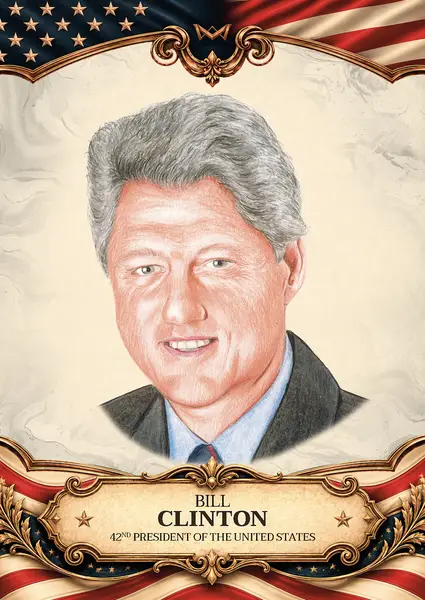 Bill Clinton · Hand-drawn /20 · 3HD-41