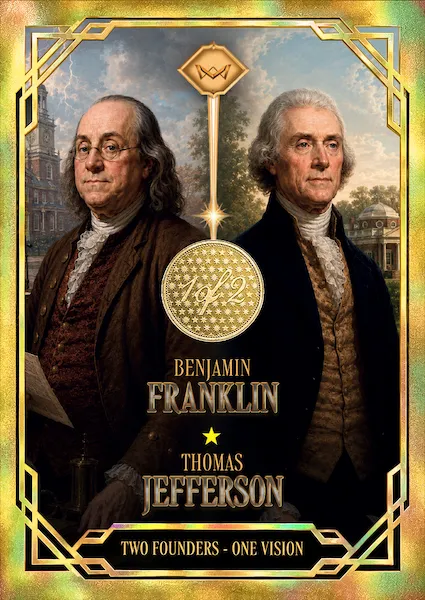Benjamin Franklin & Thomas Jefferson · Magnificent Duo 1/2 · 3DR-12