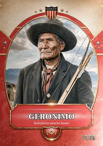 Geronimo · Foilstar Red /20 · World’s Monarchs 3. série