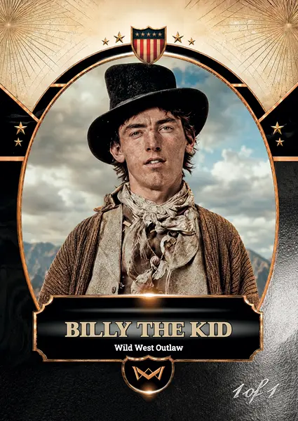 Billy the Kid · Foilstar Black 1/1 · World’s Monarchs 3. série