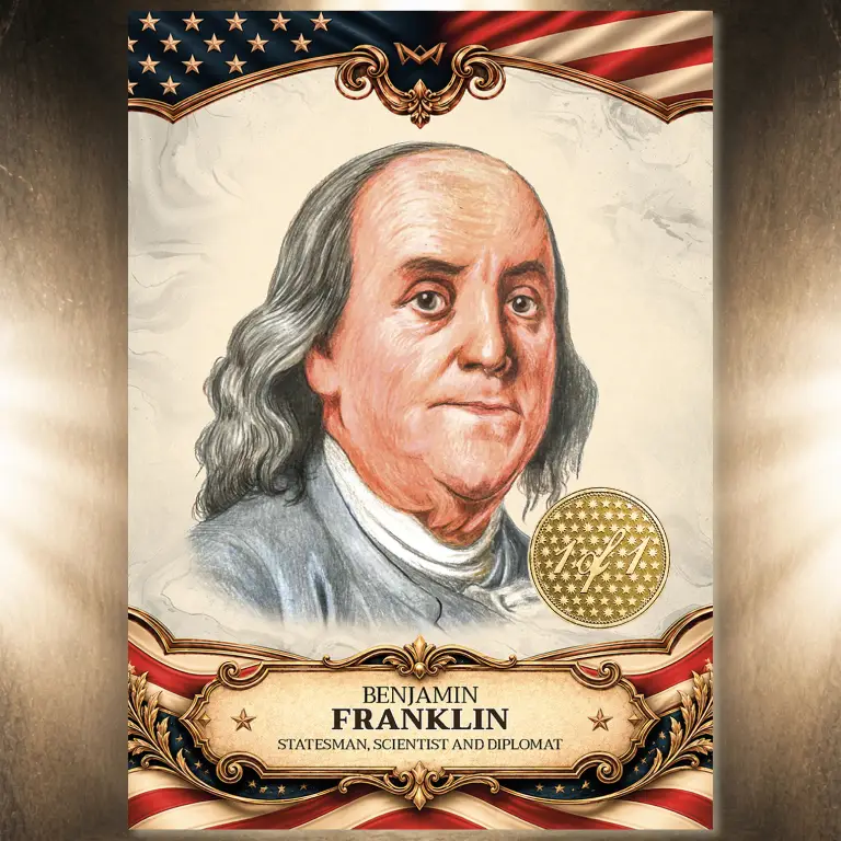 Benjamin Franklin · Hand-drawn 1/1 · 3HR-49